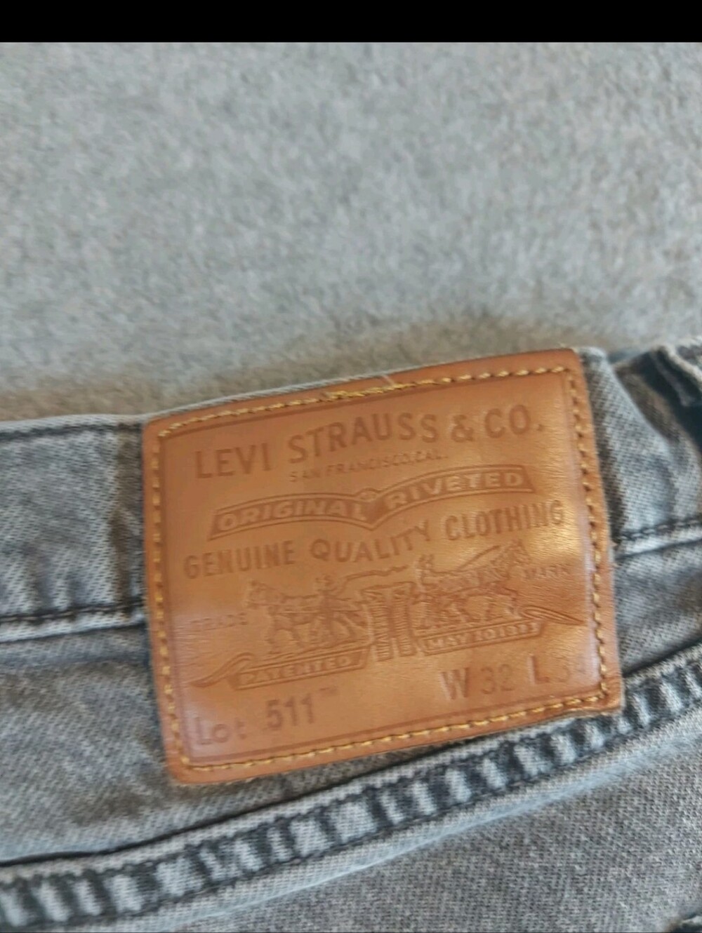 Levi's Lot 511 Jeans 32/34 Dark Wash Slim Fit Premium Denim Skater Cowboy - Picture 11 of 13